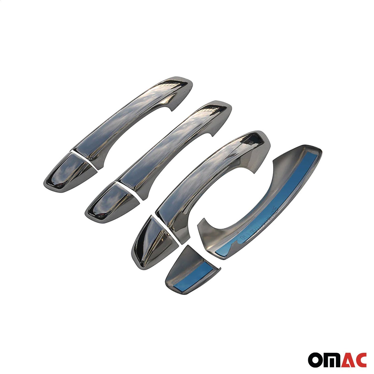 Osłona klamki, zaślepki klamek do Skody Scala 2019-2025 4-drzwiowej, stal nierdzewna, 8x