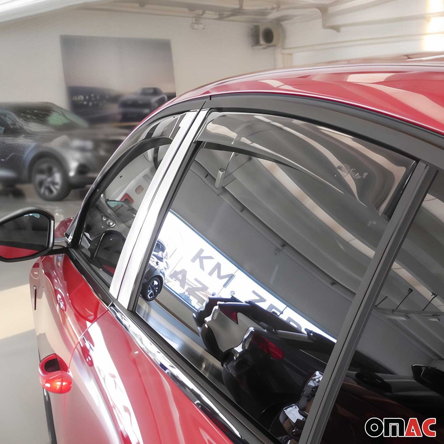 Windabweiser Regenabweiser für Peugeot 308 2022-2025 Dunkel Acryl 4tlg