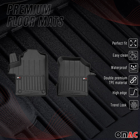 Covorașe auto Mercedes EQV W447 Clasa 2020-2025, TPE, negru, set 2 piese