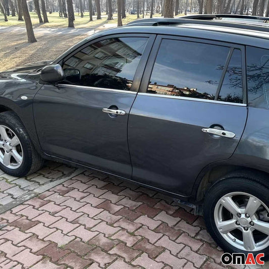 Benzi decorative pentru geamuri Toyota RAV4 x4 2006-2012, set 4 piese din oțel inoxidabil