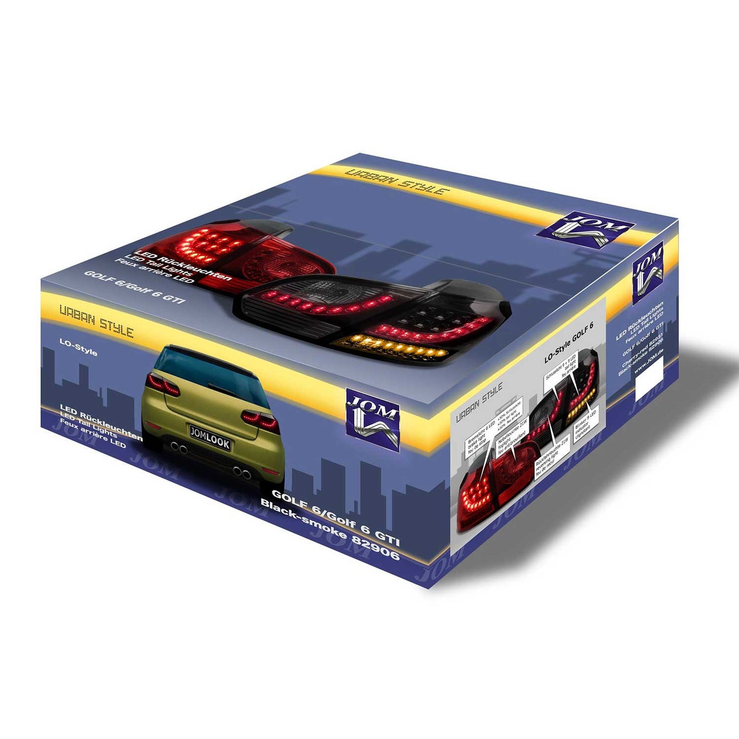 Stopuri pentru VW Golf 6 2008-2012, negre, set 4 piese