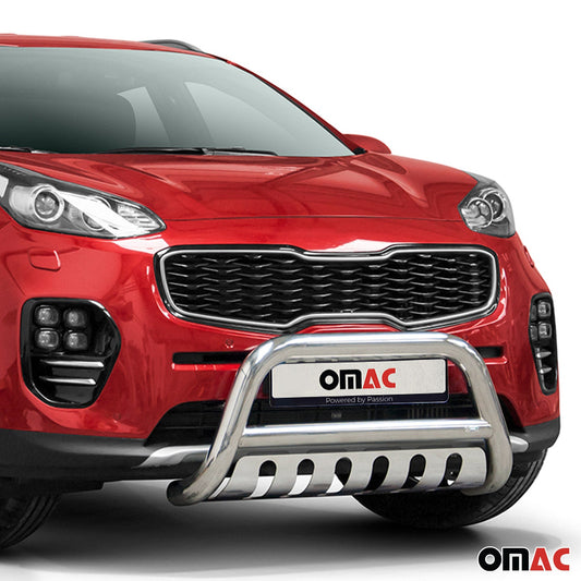 Bară de protecție față pentru Kia Sportage 2015-2018 cu omologare ABE (omologare germană) din oțel inoxidabil, argintiu