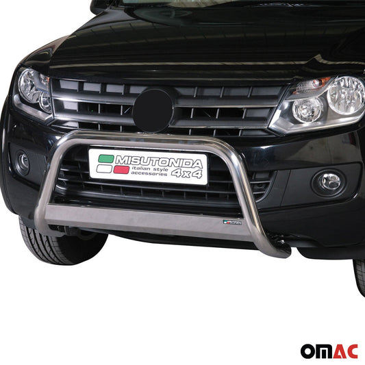 Bară de protecție/buton față pentru VW Amarok Highline 2010-2025, ø63mm, oțel, argintiu