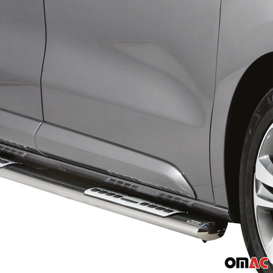 Stahl Seitenschweller Schwellerrohre für Toyota Proace 2016-2025 L2 Mitte Grau