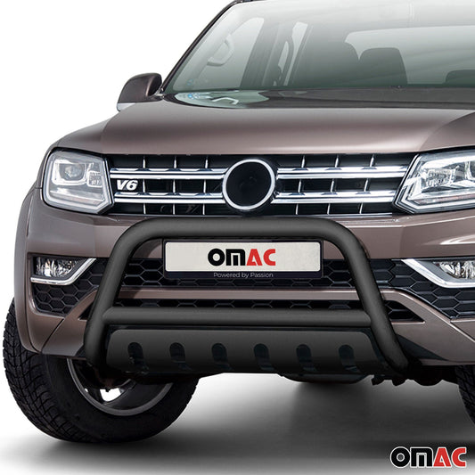 Bară de protecție față pentru VW Amarok 2016-2021, oțel inoxidabil cu ABE (omologare de tip germană), neagră