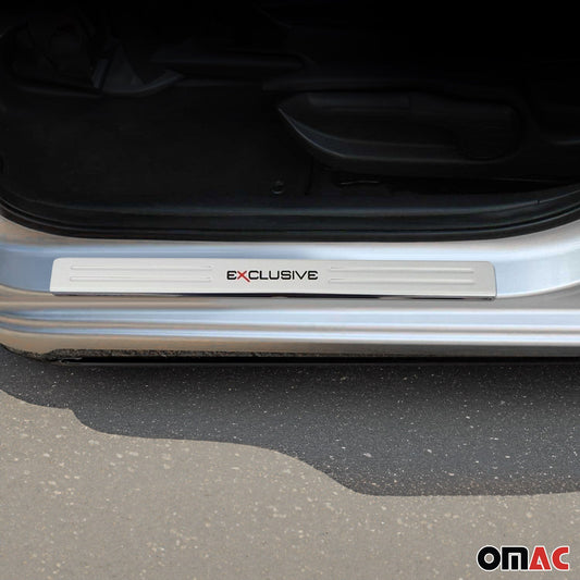 Ornamente prag uși exclusive pentru Honda Accord Jazz 2002-2021 cromate 4x