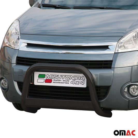 Bară de protecție/buton față pentru Citroen Berlingo 2008-2014 ø63mm oțel negru