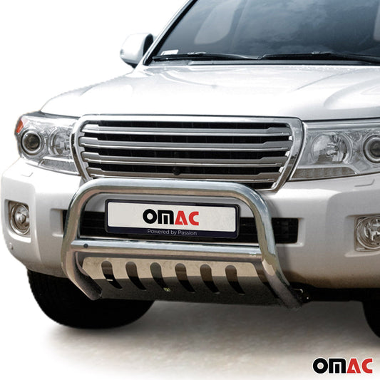Frontbügelschutz Frontschutzbügel für Toyota Land Cruiser V8 2012-16 ABE Silber