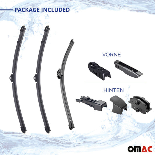 2010-2017 BMW X3 F25 SWF Scheibenwischer Wischblatt Satz vorne & Hinten