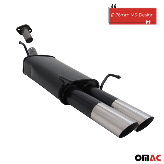 Novus Sportauspuff für Opel Astra G Coupe / Cabrio 2x76mm MS-Design