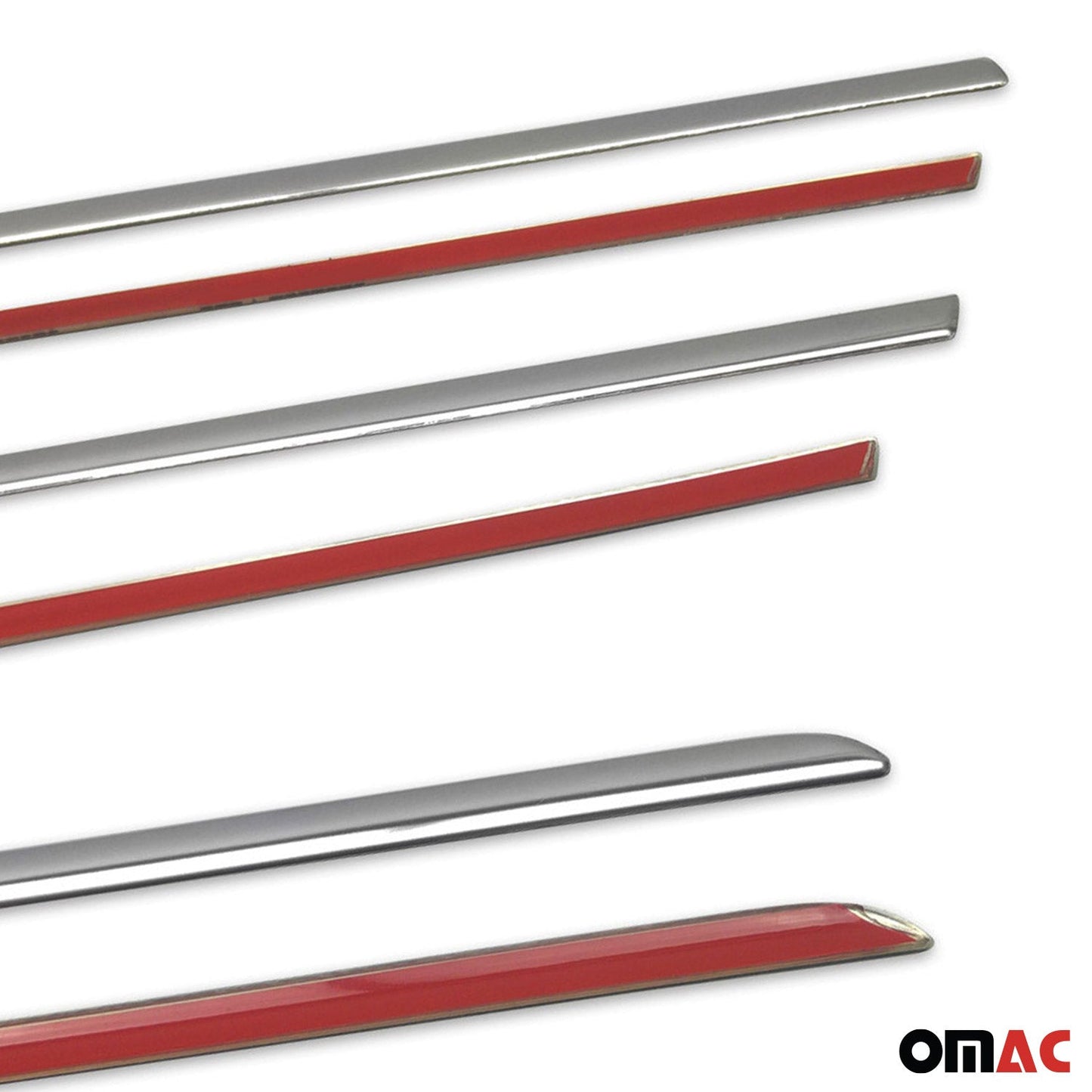 Benzi decorative pentru geamuri Kia Sorento 2009-2014, oțel inoxidabil cromat, 6 bucăți