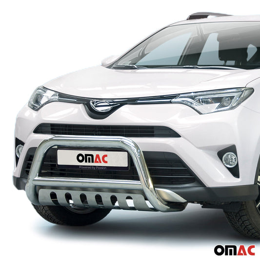 Bară de protecție/buton față pentru Toyota RAV4 2016-2025 cu ABE (omologare de tip germană) oțel inoxidabil argintiu