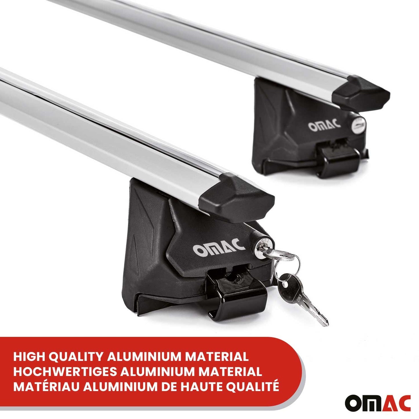 Portbagaj de plafon pentru Suzuki Vitara mk4 2015-2025 100kg aluminiu argintiu 2 piese ABE