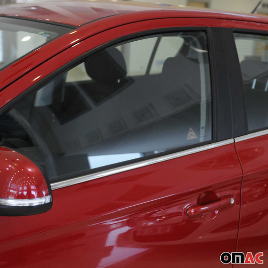 Benzi decorative pentru geamuri Hyundai i20 2008-2014, oțel inoxidabil cromat, 4 bucăți