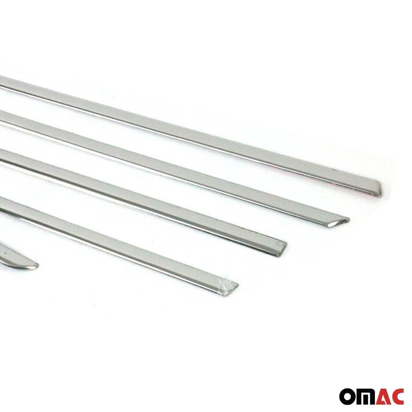 Benzi decorative pentru geamuri Hyundai i20 2008-2014, oțel inoxidabil cromat, 6 bucăți