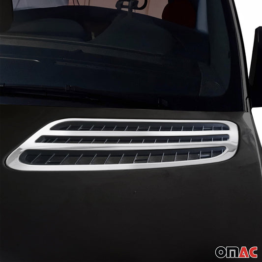 Benzi grilă radiator pentru Mercedes Sprinter 2018-2025, crom-argintiu, 2x