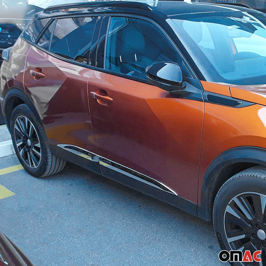 Seitentürleiste Türleisten Türschutzleiste für Peugeot 2008 2019-2025 Chrom 4x