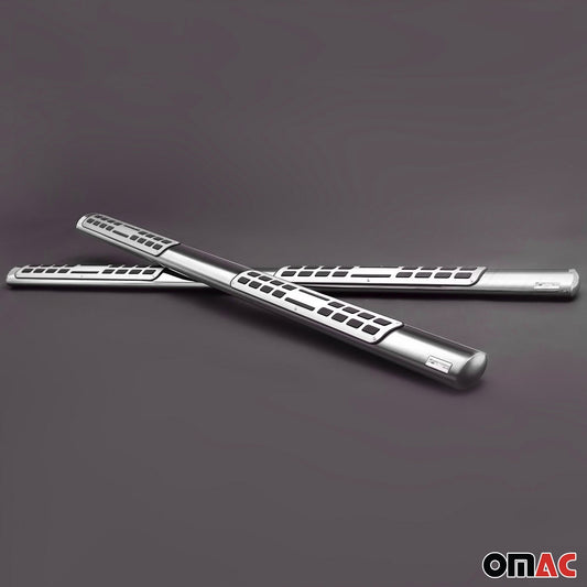 Praguri/praguri laterale din oțel inoxidabil pentru Toyota RAV4 XA30 2009-2010, argintii