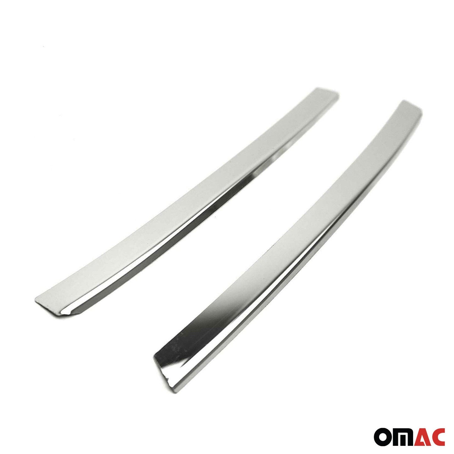 Benzi decorative grilă auto pentru Ford Fiesta 2008-2019, oțel inoxidabil, argintiu, 2 bucăți