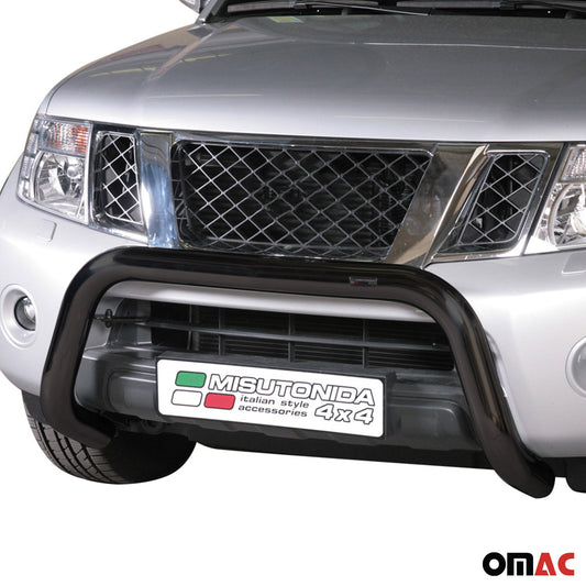 Frontbügel Frontschutzbügel für Nissan Navara 2010-2014 Doppelkabine Schwarz ø76