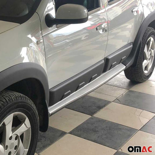 Türschutzleisten Seitenschutz 4x für Dacia Duster 2010-2018 ABS Schwarz 4tlg