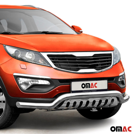 Bară de protecție față din oțel inoxidabil pentru Kia Sportage 2010-2015 cu ABE (omologare de tip germană) Bară de protecție argintie