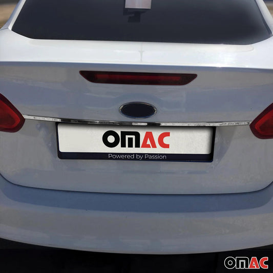 Bandă decorativă portbagaj spate Ford Focus III Sedan 2015-2018, oțel inoxidabil, cromat