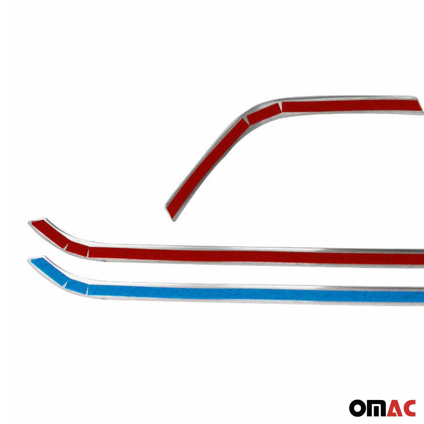 Benzi decorative grilă auto pentru Ford Transit 2019-2025, oțel inoxidabil, argintiu, 4x