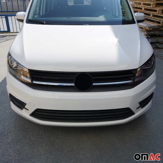Kühlergrill Leisten Grillleisten für VW Caddy 2015-2020 Edelstahl Silber 2tlg