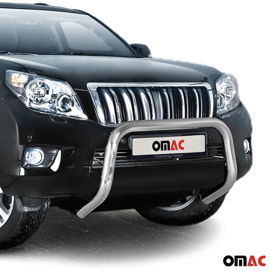 Bară de protecție/buton de protecție față din oțel pentru Toyota Land Cruiser 150 2010-13 ABE Argintiu