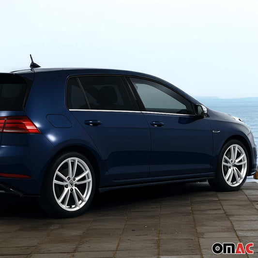 Benzi decorative pentru geamuri pentru VW Golf 2008-2012, oțel inoxidabil cromat, 4 bucăți