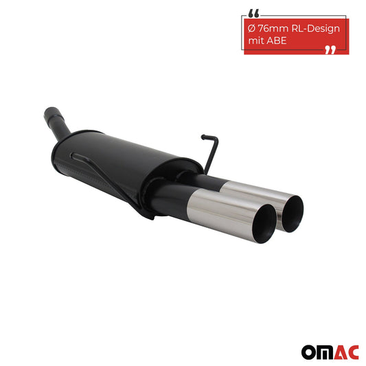 Novus Sportauspuff für Opel Astra H Caravan 2x76mm RL-Design mit ABE