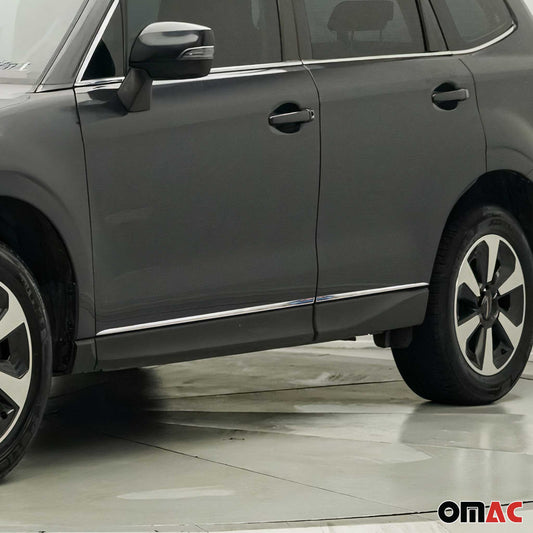Seitentürleiste Türschutzleiste für Subaru Forester 2013-2019 Chrom Edelstahl 4x