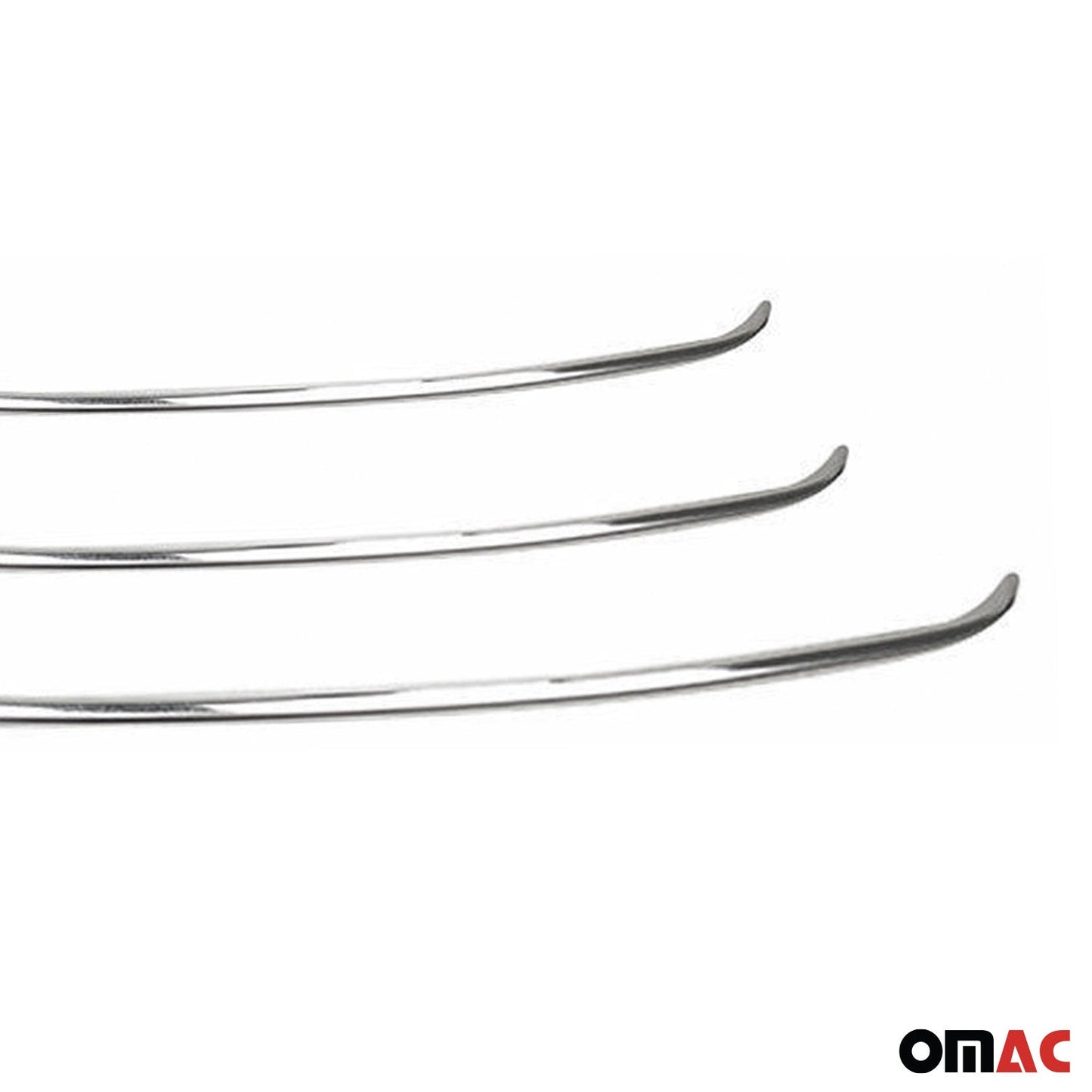 Benzi decorative grilă auto pentru Hyundai ix35 2010-2015, oțel inoxidabil, argintiu, 3 buc.