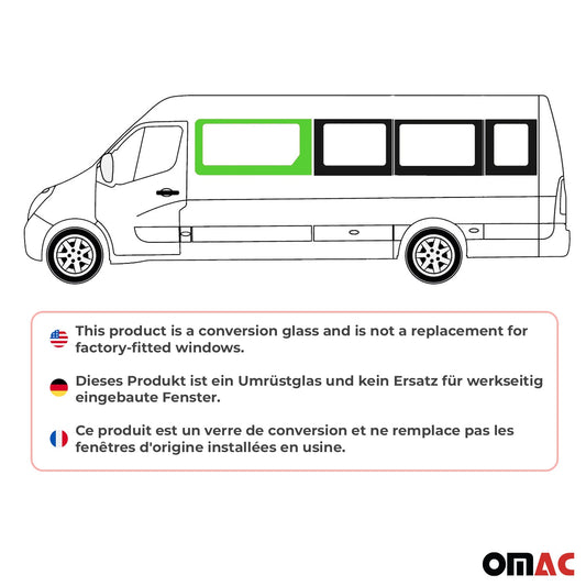 Seitenfenster Auto Fenster für Renault Master 2010-2024 Links L2 L3 L4 H2