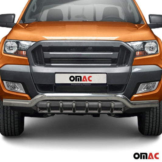 Frontschutzbügel Frontbügel für Ford Ranger 2016-2025 mit ABE Stahl Silber