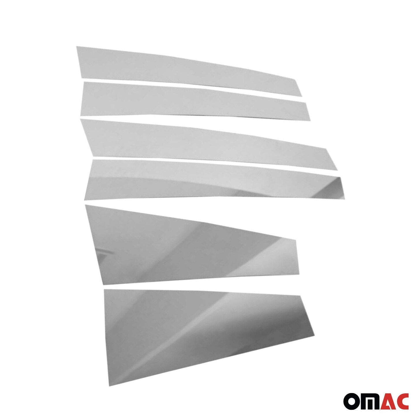 B-Säule Türsäulen Verkleidung für Jeep Compass 2016-2025 Edelstahl Silber 6tlg