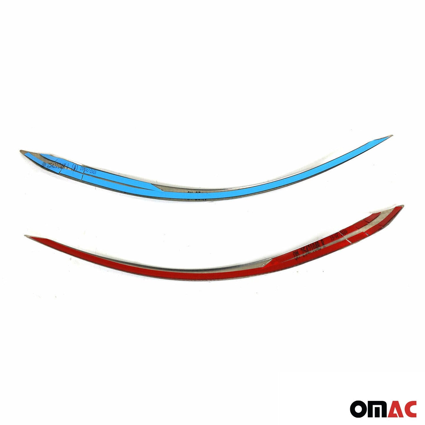 Reflektor Blenden Reflektorleiste für Fiat Tipo 2015-2025 Edelstahl Dunkel 2tlg