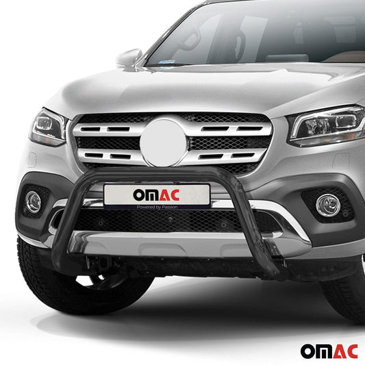 Bară de protecție/buton față pentru Mercedes Clasa X 2017-2020, oțel, omologată ABE, neagră