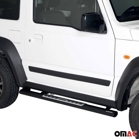 Praguri/praguri laterale din oțel inoxidabil pentru Suzuki Jimny 2018-2025, negre