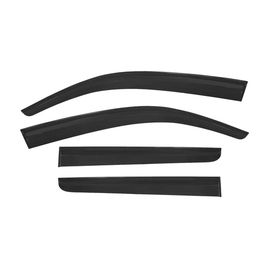 4x Windabweiser Regenabweiser für Nissan Navara D40 2005-2016 Acryl Dunkel