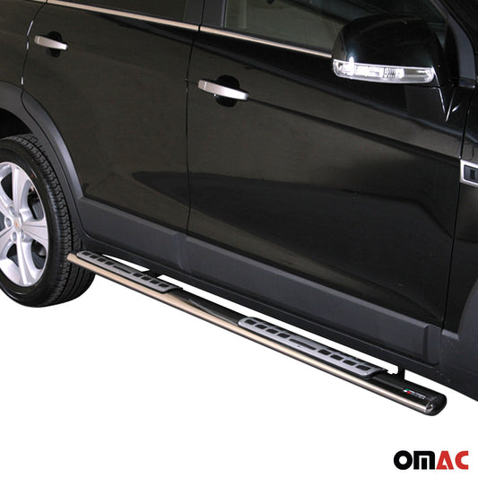 Praguri/praguri laterale din oțel inoxidabil pentru Chevrolet Captiva 2011-2016, argintii