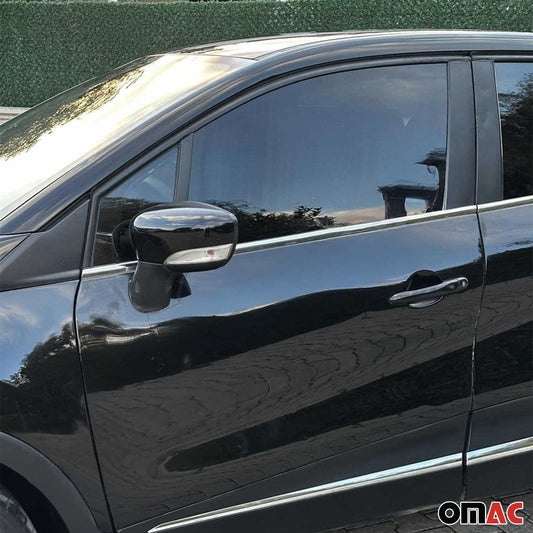 Fensterleisten Zierleisten für Renault Captur 2013-2025 Edelstahl Chrom 4tlg