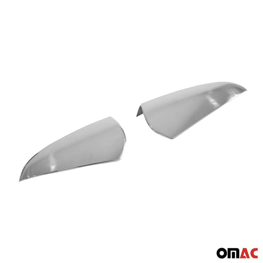 Spiegelkappen Spiegelabdeckung für Hyundai Bayon 2021-2025 Edelstahl Silber 2tlg