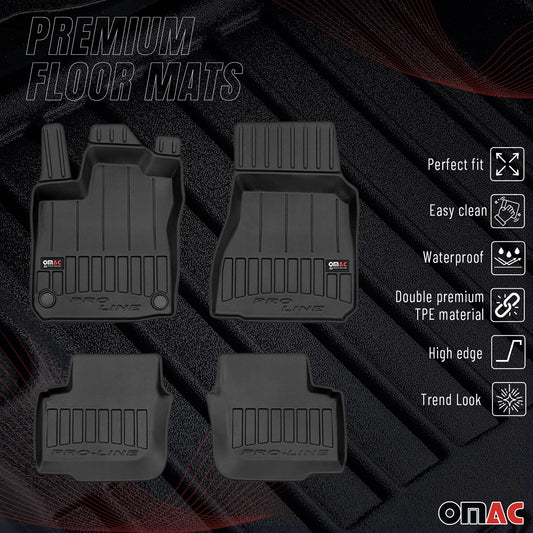 2014-2025 Smart Forfour Fußmatten TPE Schwarz 4 tlg