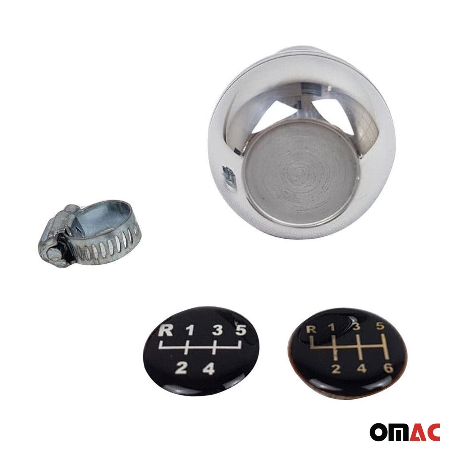 Schaltknauf Schaltknopf für VW Caddy 2003-2025 5/6 Gang Aluminium Silber