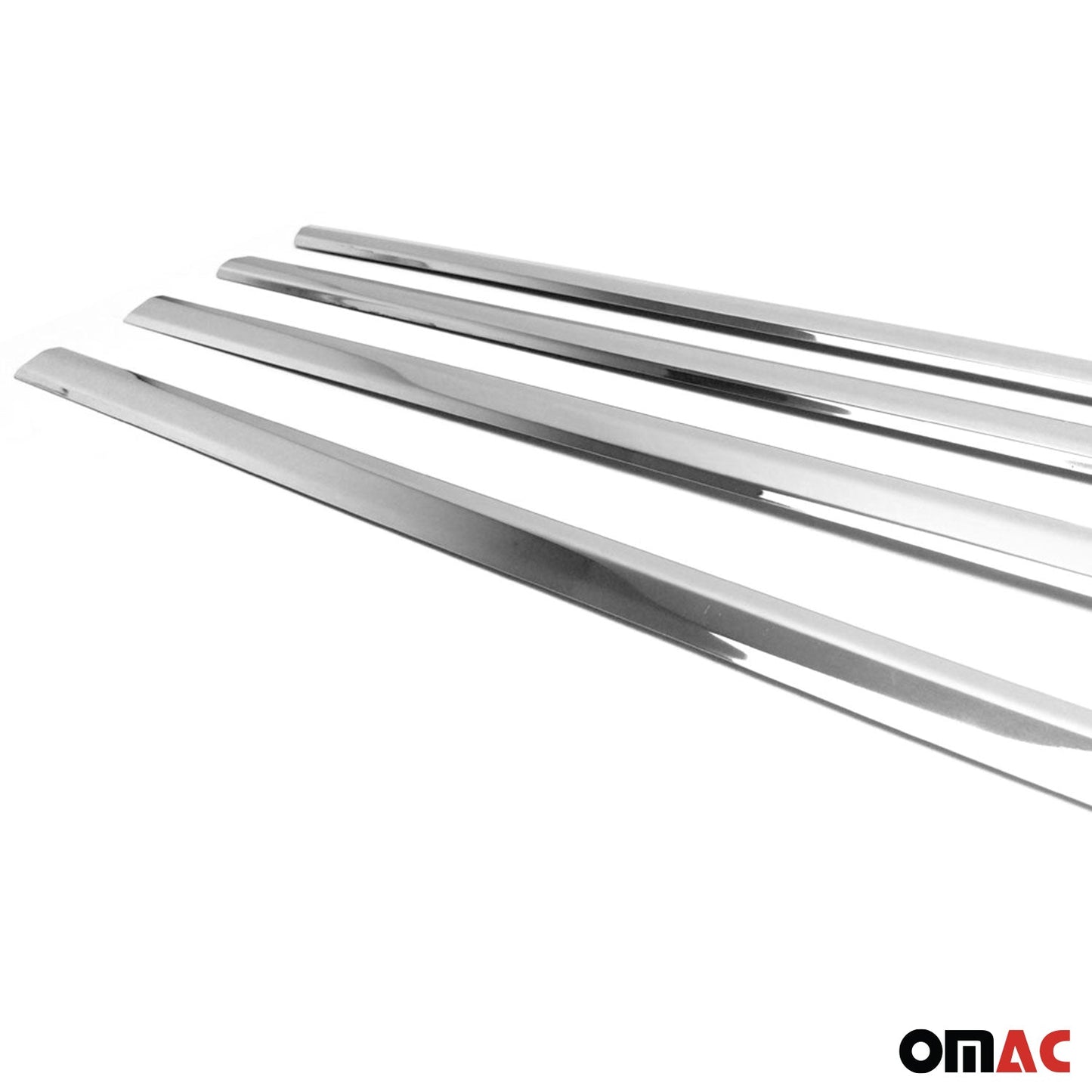 Benzi decorative pentru geamuri pentru VW Golf 2008-2012, oțel inoxidabil cromat, 4 bucăți