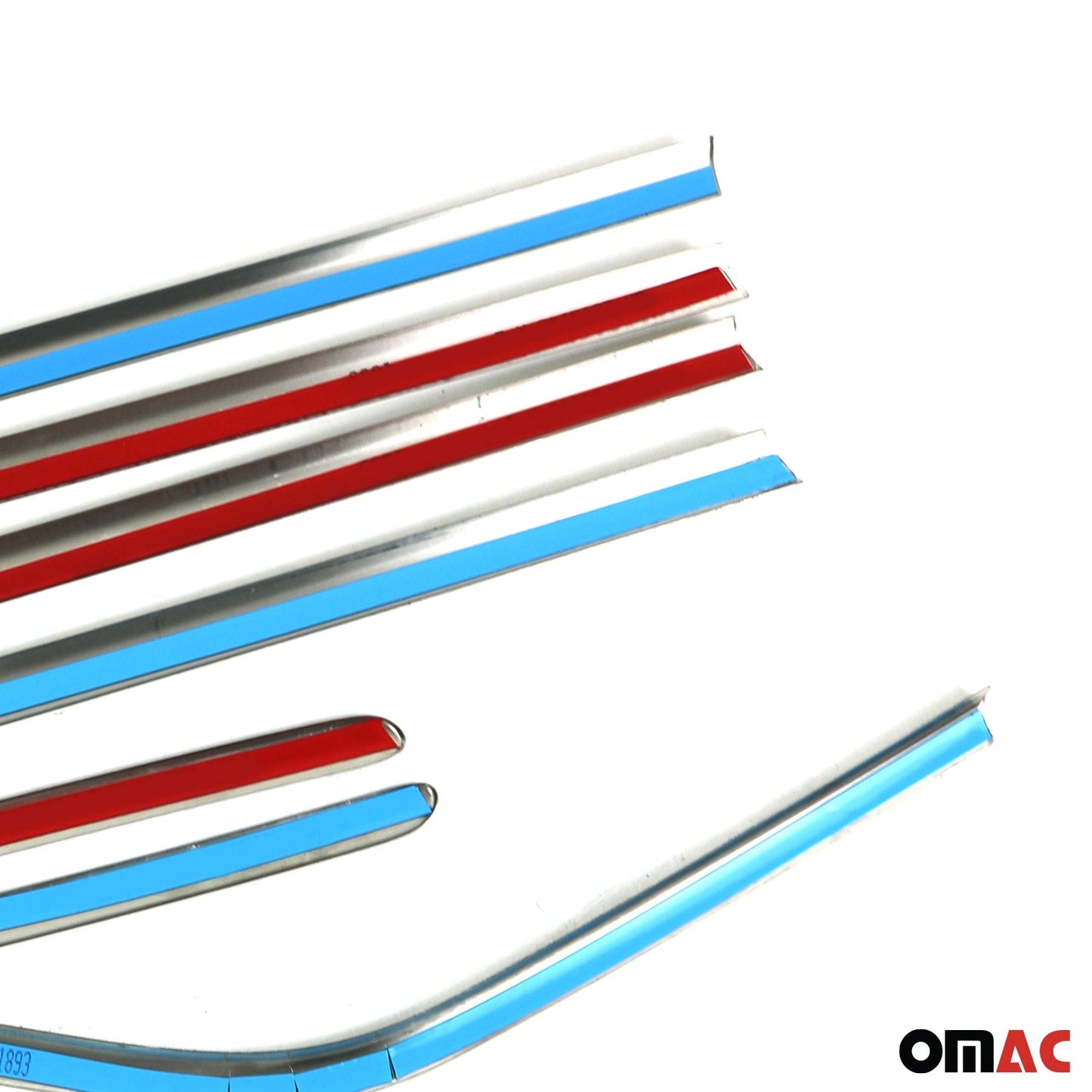 Benzi decorative pentru geamuri Ford Kuga 2012-2019, oțel inoxidabil cromat, 10 bucăți