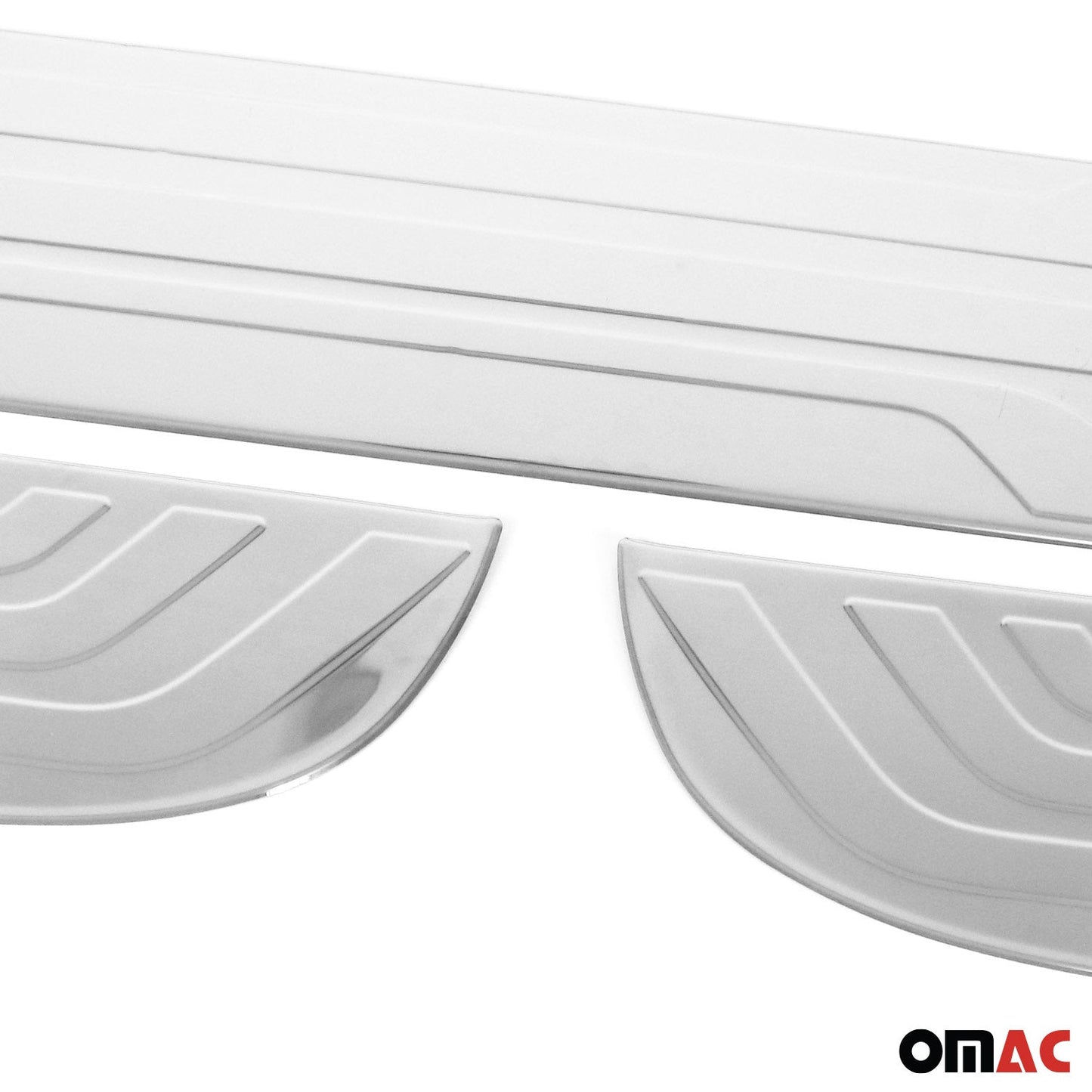 Ornamente prag ușă pentru Mercedes Sprinter 907 2018-2025, oțel inoxidabil, set 3 piese