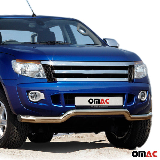 Bară de protecție față, bară de protecție față pentru Ford Ranger 2007-2012, oțel, omologat ABE, argintiu